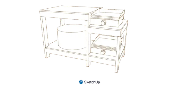 Sketch of cook station